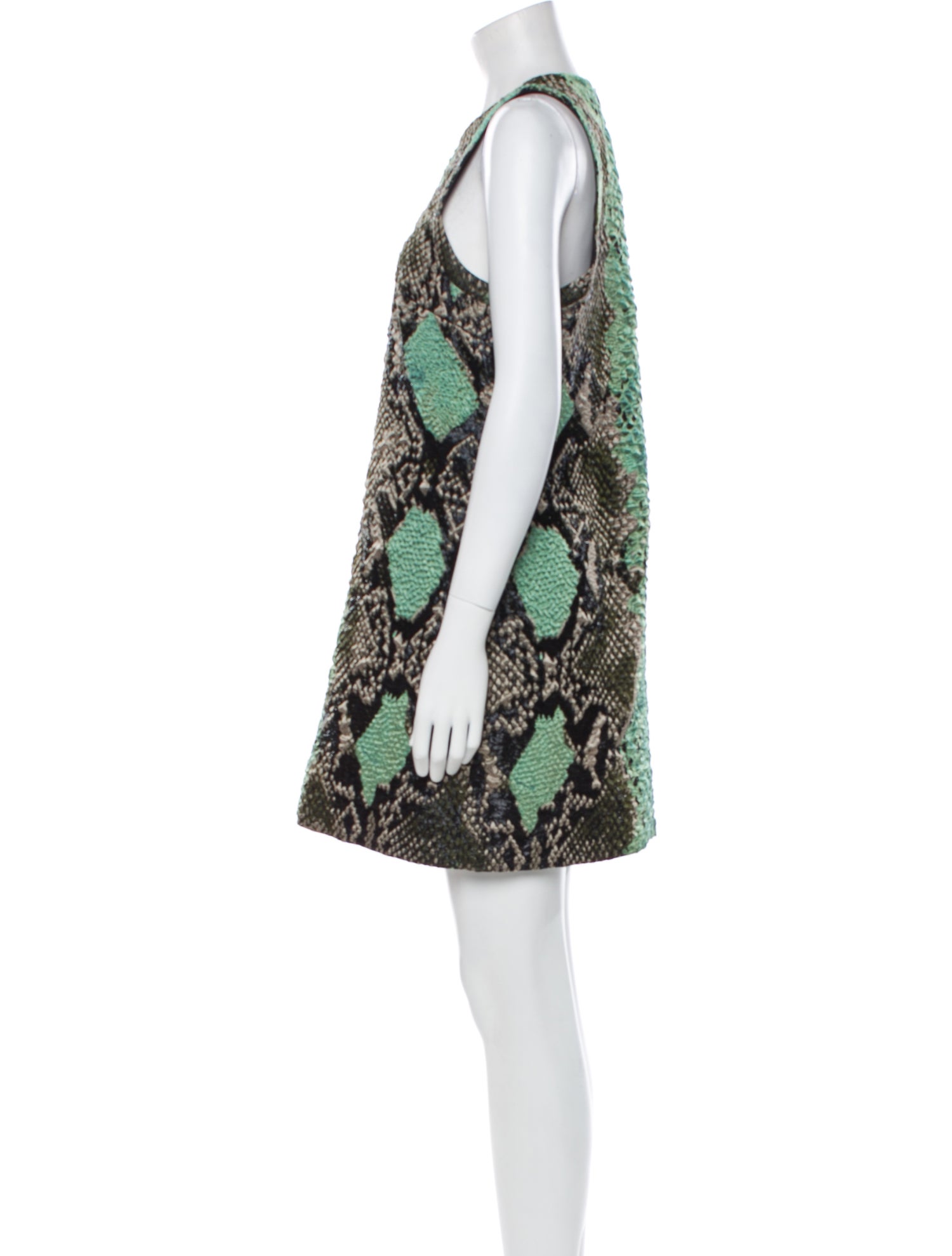 Gucci Animal Print Mini Dress